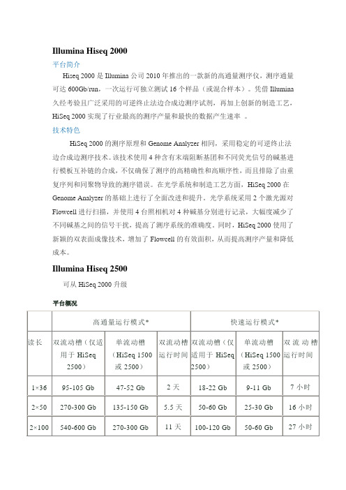 高通量测序仪器