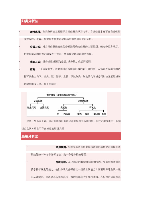 归类分析法