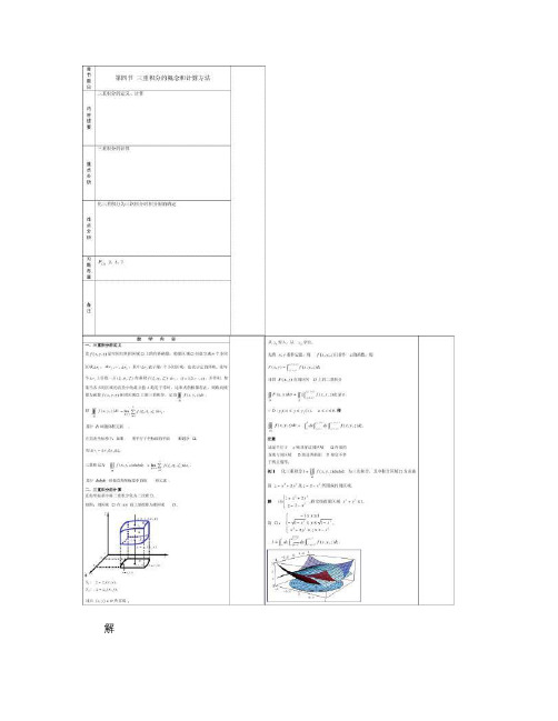 高等数学 9-4三重积分的概念和计算方法.