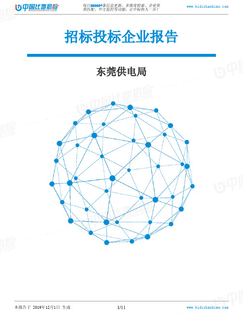 东莞供电局-招投标数据分析报告