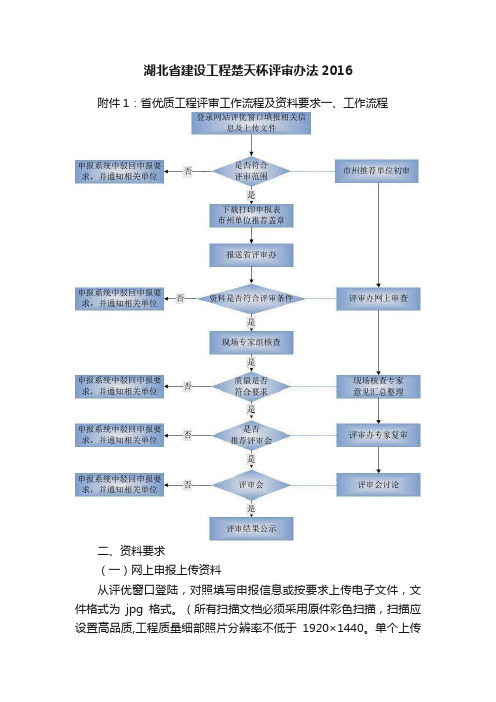 湖北省建设工程楚天杯评审办法2016