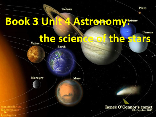 人教版高中英语必修三《Unit 4 Astronomy The science of the stars》课件