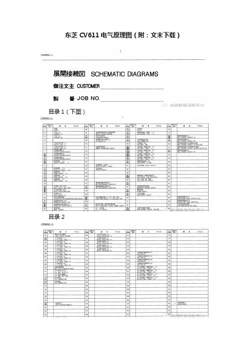 东芝CV611电气原理图（附：文末下载）