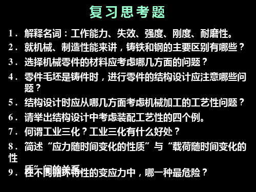 机械设计复习思考题