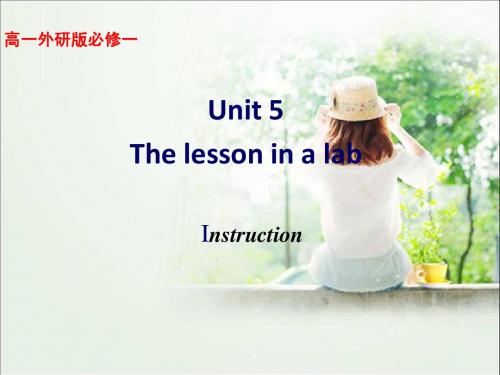 【英语】123 Module 5 Section One Introduction & Reading and Vocabulary 课件1(外研版必修1)