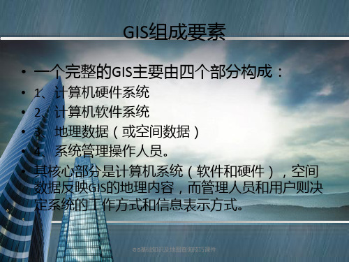 GIS基础知识及地图查询技巧课件