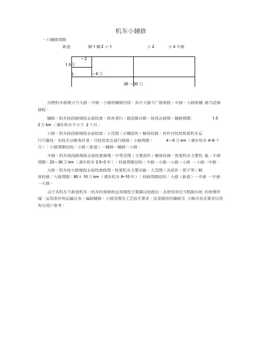 机车小辅修