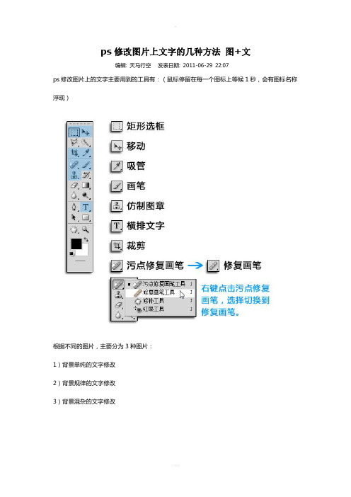 ps修改图片上文字的几种方法-图