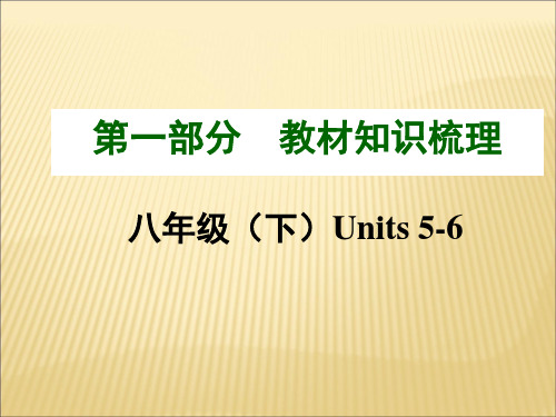 人教版初中英语八年级下册Units5-6知识梳理