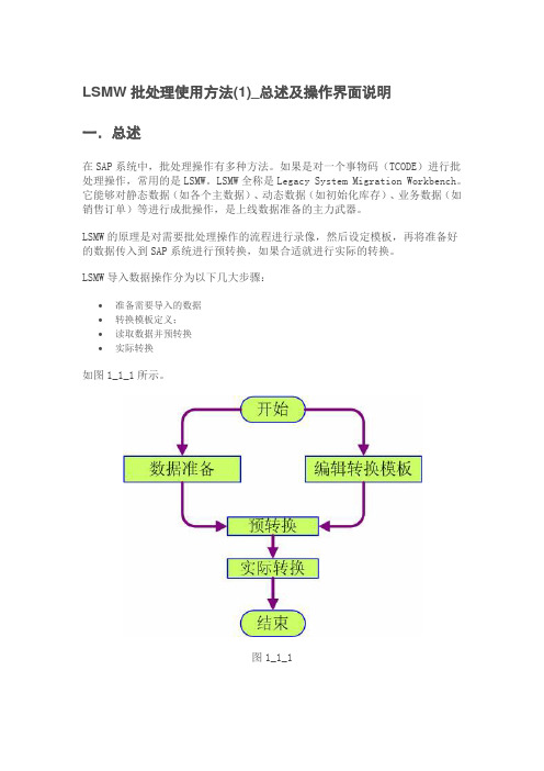 LSMW批处理使用方法