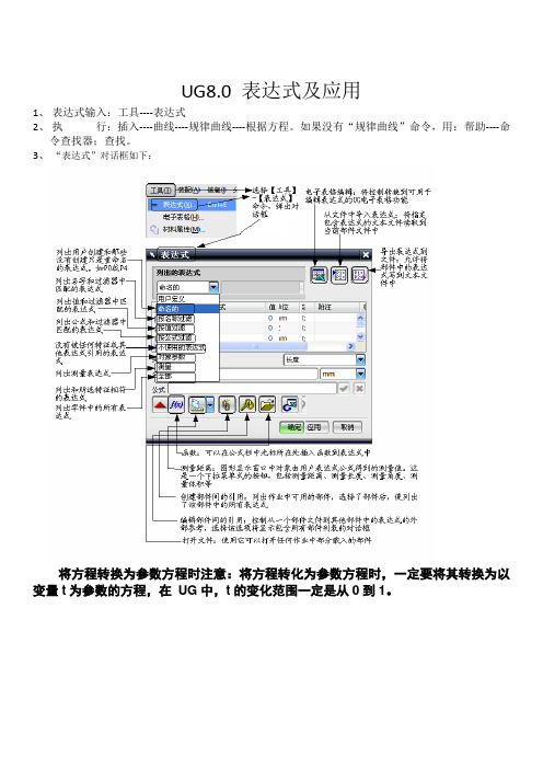 UG8.0表达式应用