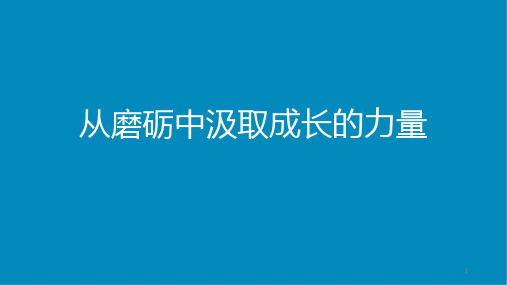 从磨砺中汲取成长的力量课件高三考前主题班会