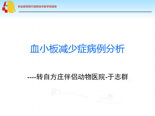 血小板减少症病例分析报告