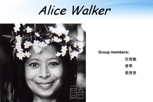 Alice_Walker and her works