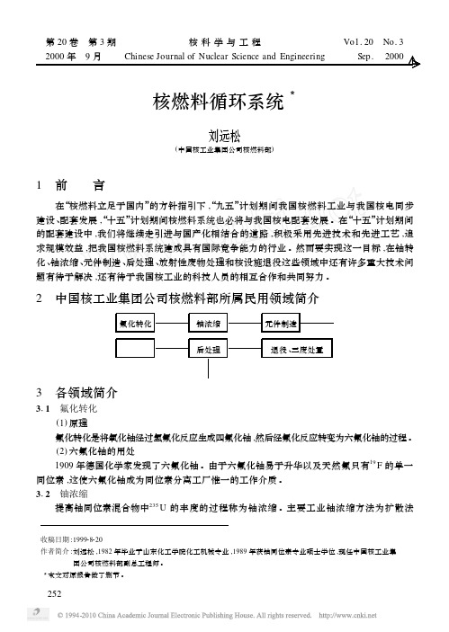 核燃料循环系统