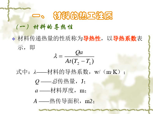 土木工程材料-材料的热工声学光学性质及耐久性