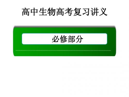 高中生物高考一轮总复习讲义 必修1 1 走近细胞