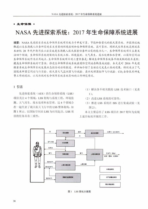 NASA先进探索系统：2017年生命保障系统进展