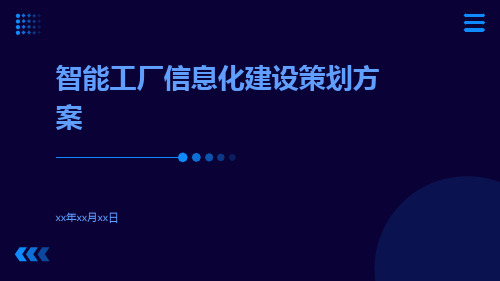 智能工厂信息化建设策划方案