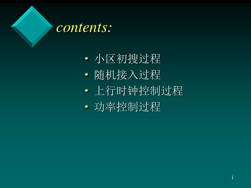 LTE的几个物理层过程