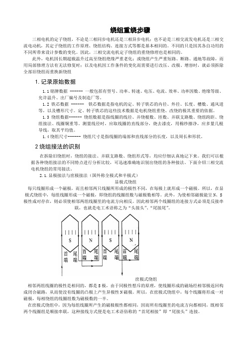 绕组重绕步骤