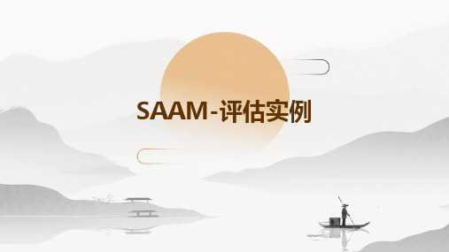 SAAM-评估实例