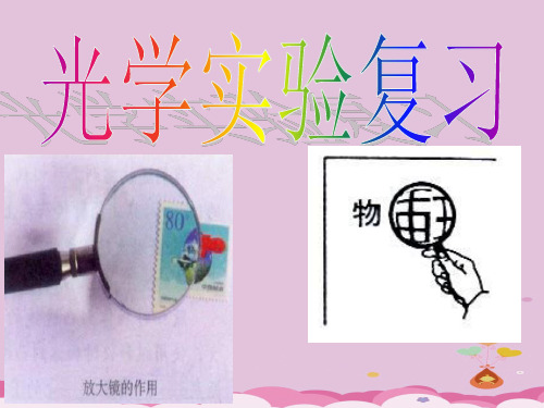沪教版(上海)物理八年级上册-2.3.2 光学实验复习 课件 优质课件PPT