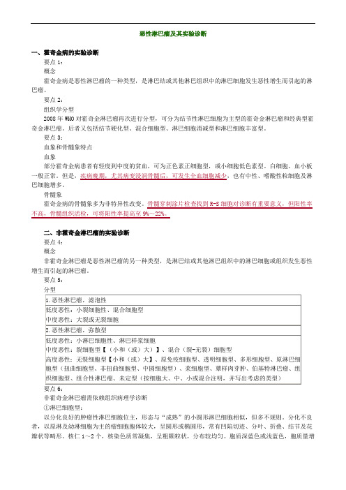 临床医学检验主管技师考试辅导临床血液学检验  恶性淋巴瘤及其实验诊断讲义