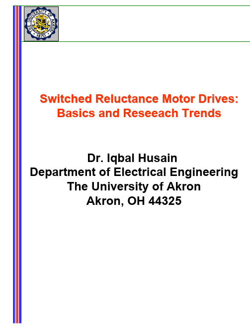 Switched Reluctance Motor Drives-Dr. Iqbal Husain-The University of Akron