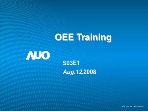 OEE Training教材