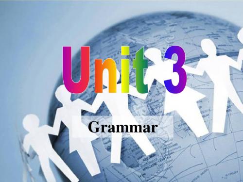 译林牛津版英语八年级下册 Unit 3 教学课件 Grammar