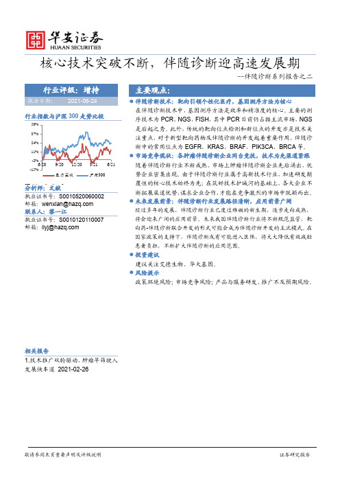 医疗器械：伴随诊断系列报告之二-核心技术突破不断，伴随诊断迎高速发展期