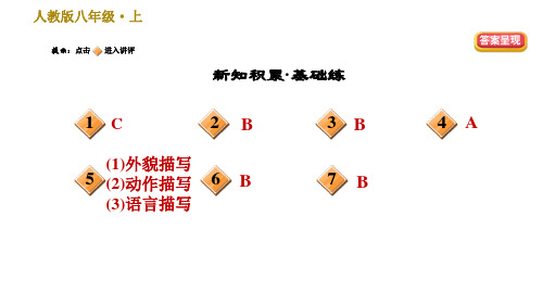 部编版八年级上册语文习题课件第2单元9美丽的颜色.ppt