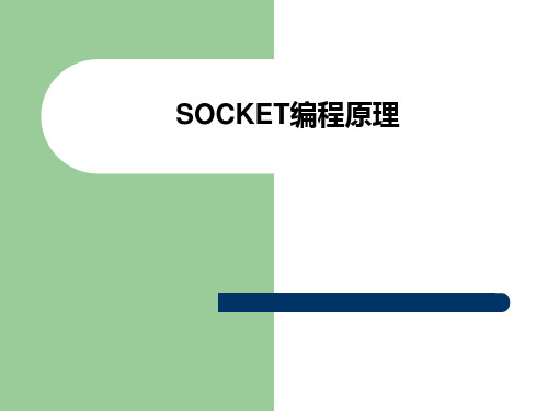 SOCKET编程原理.ppt