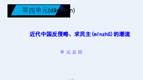 人教高一历史必修一课件单元总结4