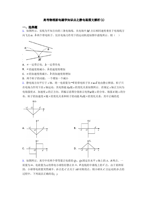 高考物理新电磁学知识点之静电场图文解析(1)