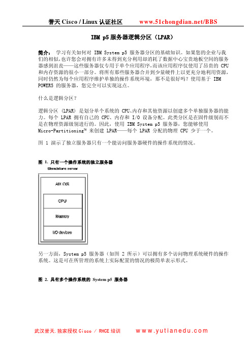 IBM p5服务器逻辑分区(LPAR)