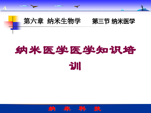 纳米医学医学知识培训培训课件