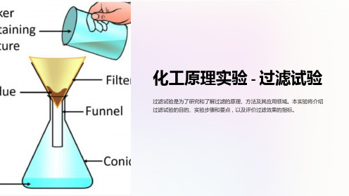 (化工原理实验)过滤试验