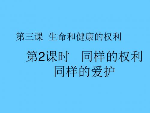 【初中政治】同样的权利,同样的爱护PPT课件16