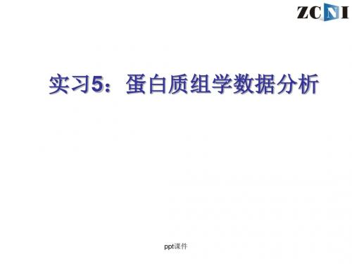实习5-蛋白质组学数据分析 ppt课件