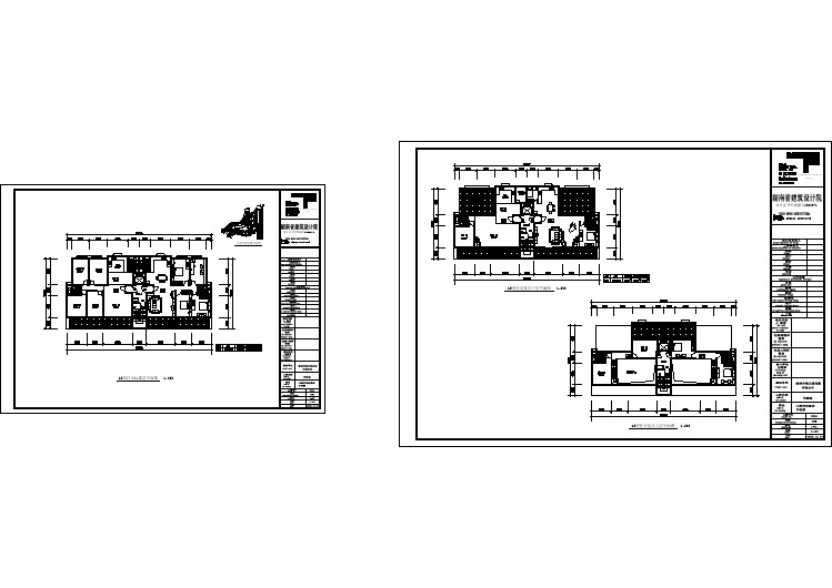 【CAD住宅建筑图纸】一梯两户多层户型设计图24(实用设计图)