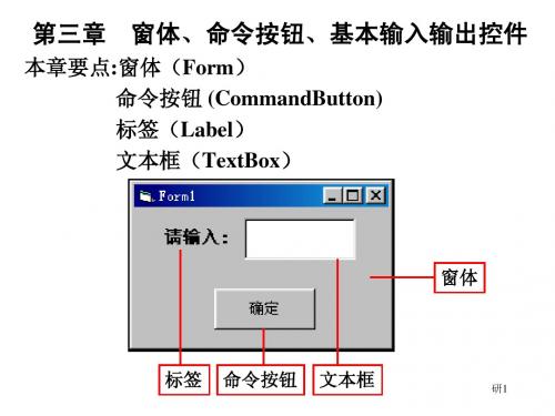 vb3第三章  窗体、命令按钮、基本输入输出控件