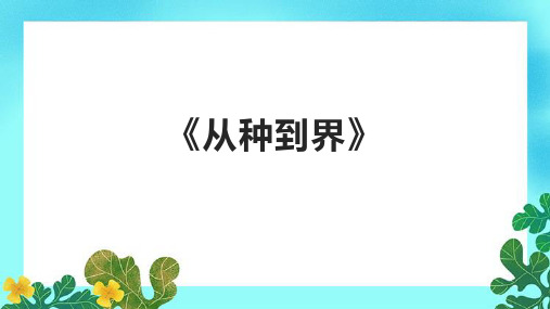 《从种到界》课件