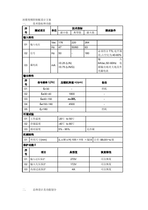 冰箱变频控制板的设计方案