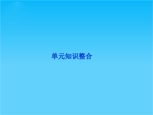 高考地理一轮复习课件第八单元单元知识整合(湘教版)