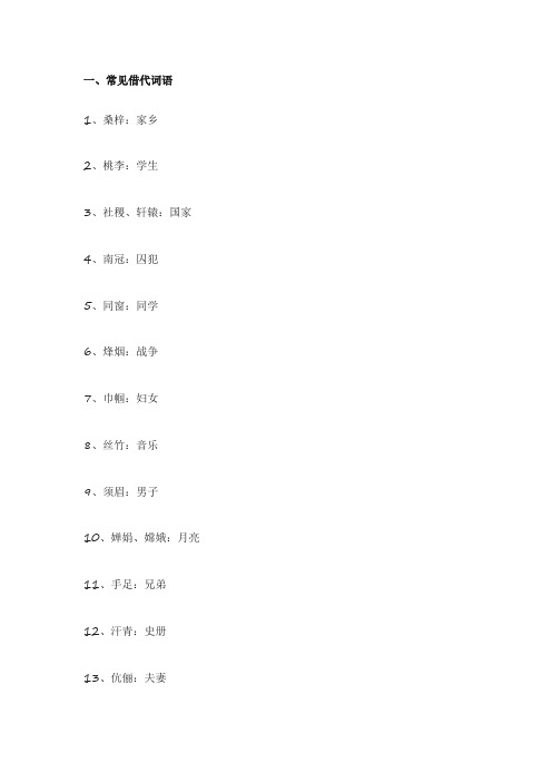 小升初文学常识