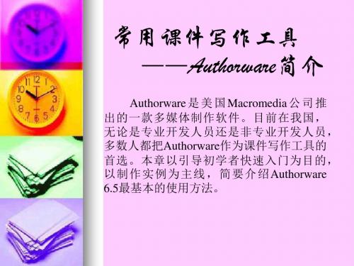 常用课件写作工具Authorware