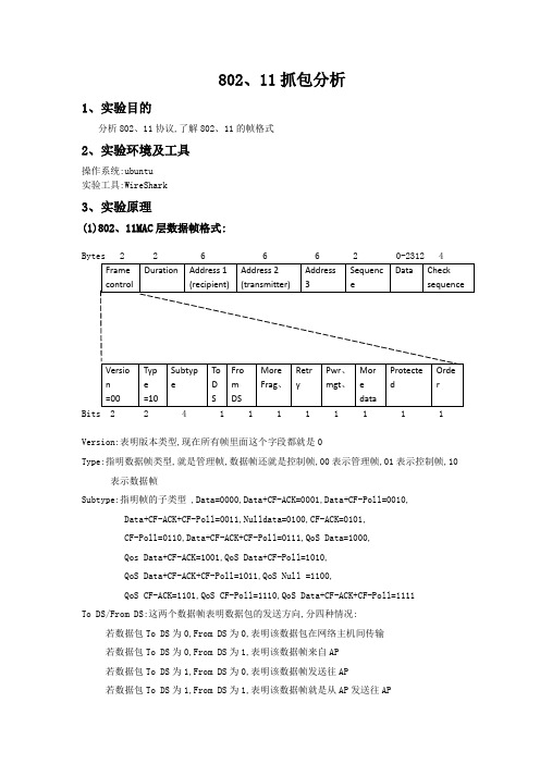 80211抓包分析