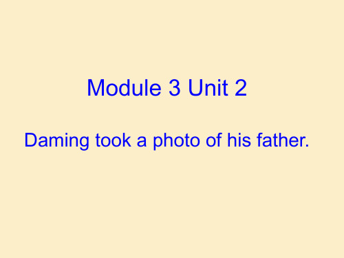 【外研版】五年级英语上册《M3U2 Daming took a photo of his father》课件